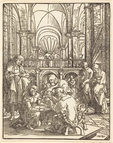 The Circumcision by Wolf Huber, print, 1485-1553