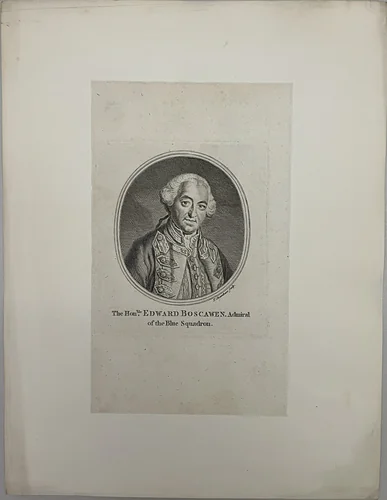 The Honorable Edward Boscawen, Admiral of the Blue Squadron by Thomas Chambers, other, 1744-1789