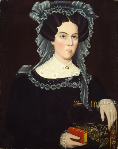 Catherine A. May by Ammi Phillips, painting, 1830
