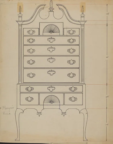 Chest by American 20th Century, index of american design, 1935-1942