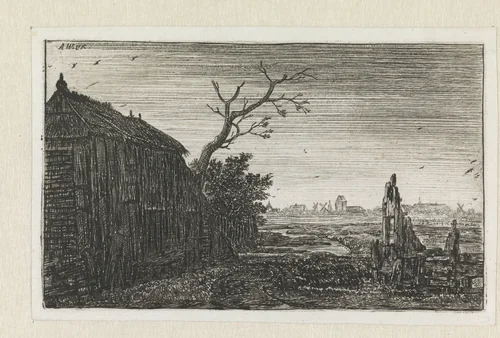 Het sluisje by Jan Ruyscher, print, 1635-1690