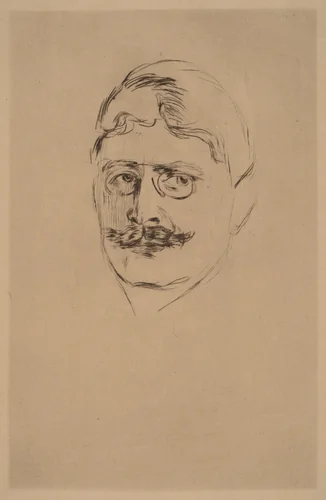 Knut Hamsun by Edvard Munch, print, 1896