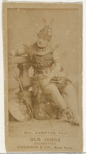 Mlle. Hampton, Paris, from the Actors and Actresses series (N171) for Old Judge Cigarettes by Goodwin & Company, photograph, 1886-1890