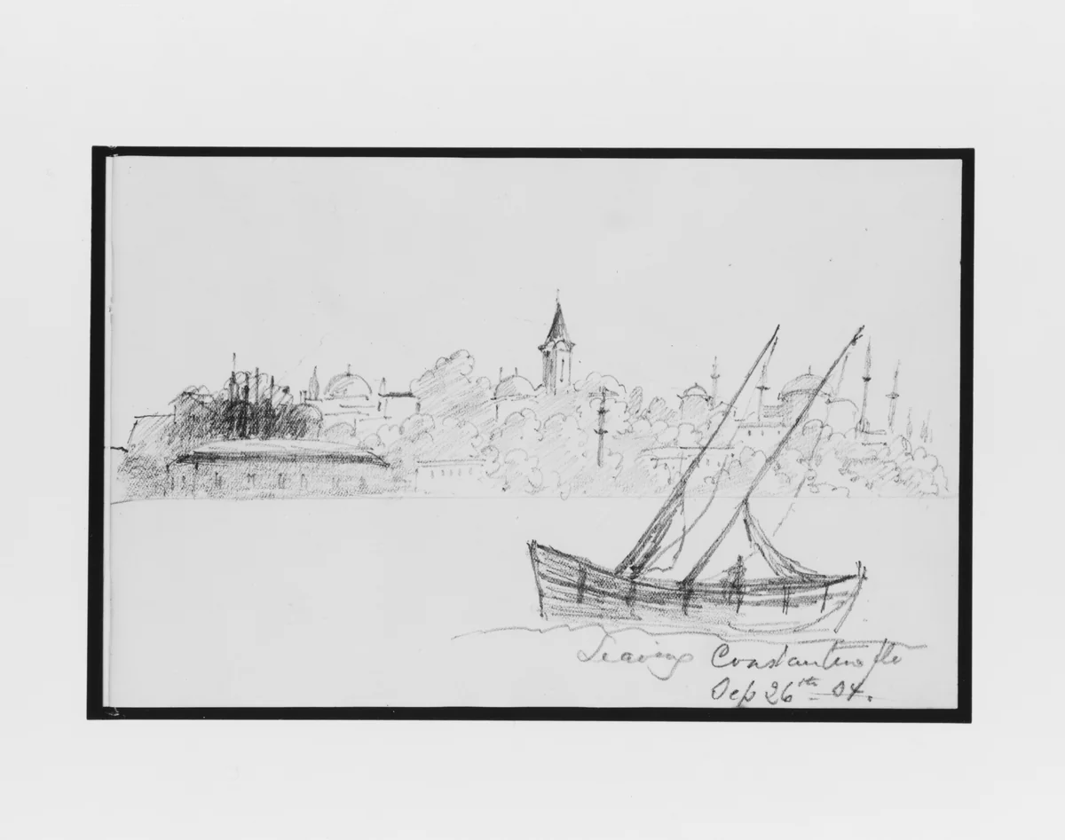 Leaving Constantinople (from Sketchbook) by Mary Newbold Sargent, artwork, 1904
