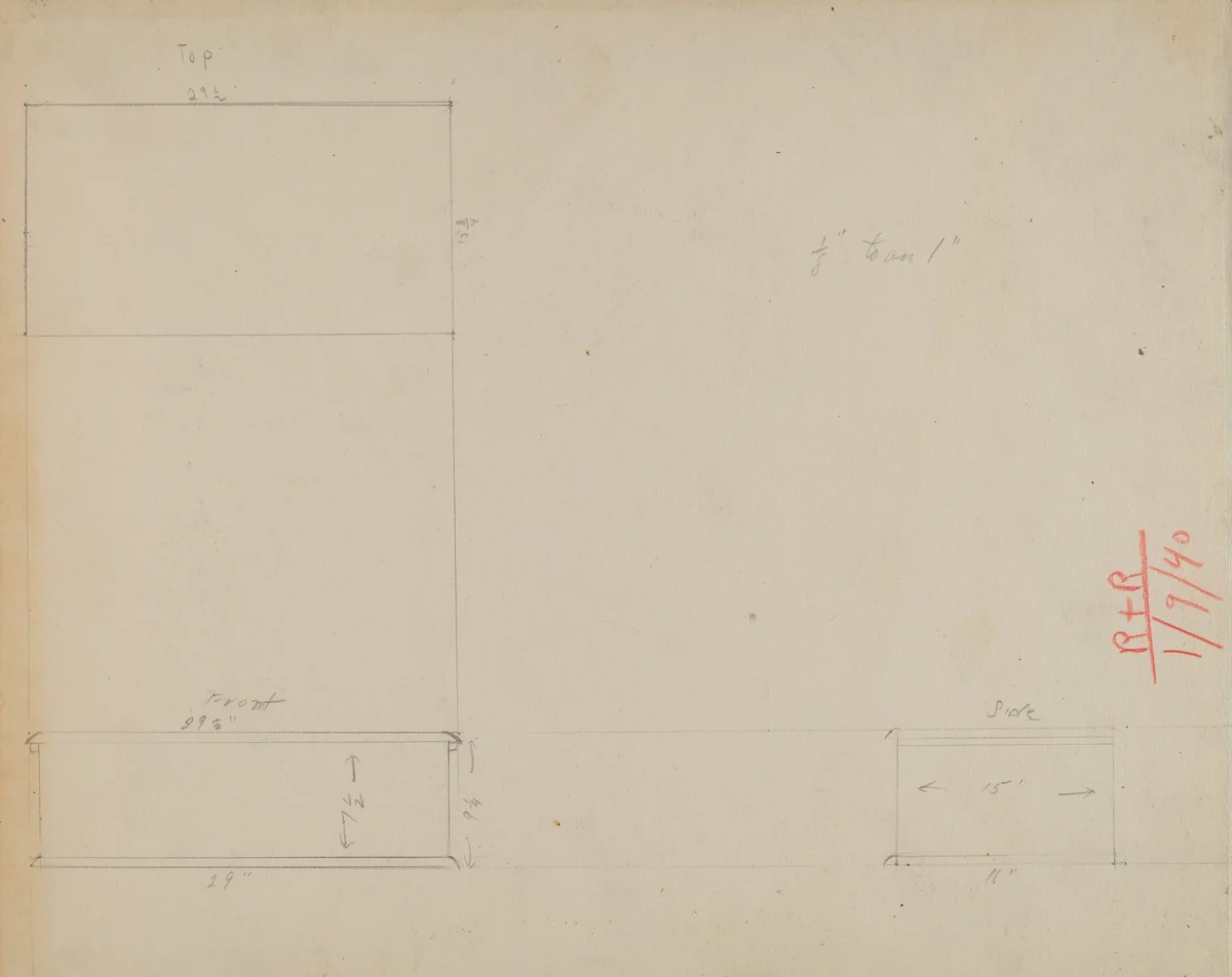 Desk Box by Joseph Rothenberg, index of american design, 1937