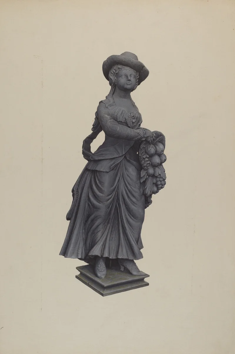 Garden Figure "Pomona" by Elizabeth Moutal, index of american design, 1939