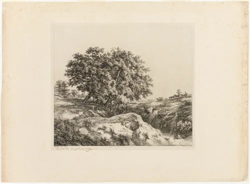 The Bouquet of Trees, or The Lindens (Souvenir of the Sarthe) by Eugène Blery, print, 1861