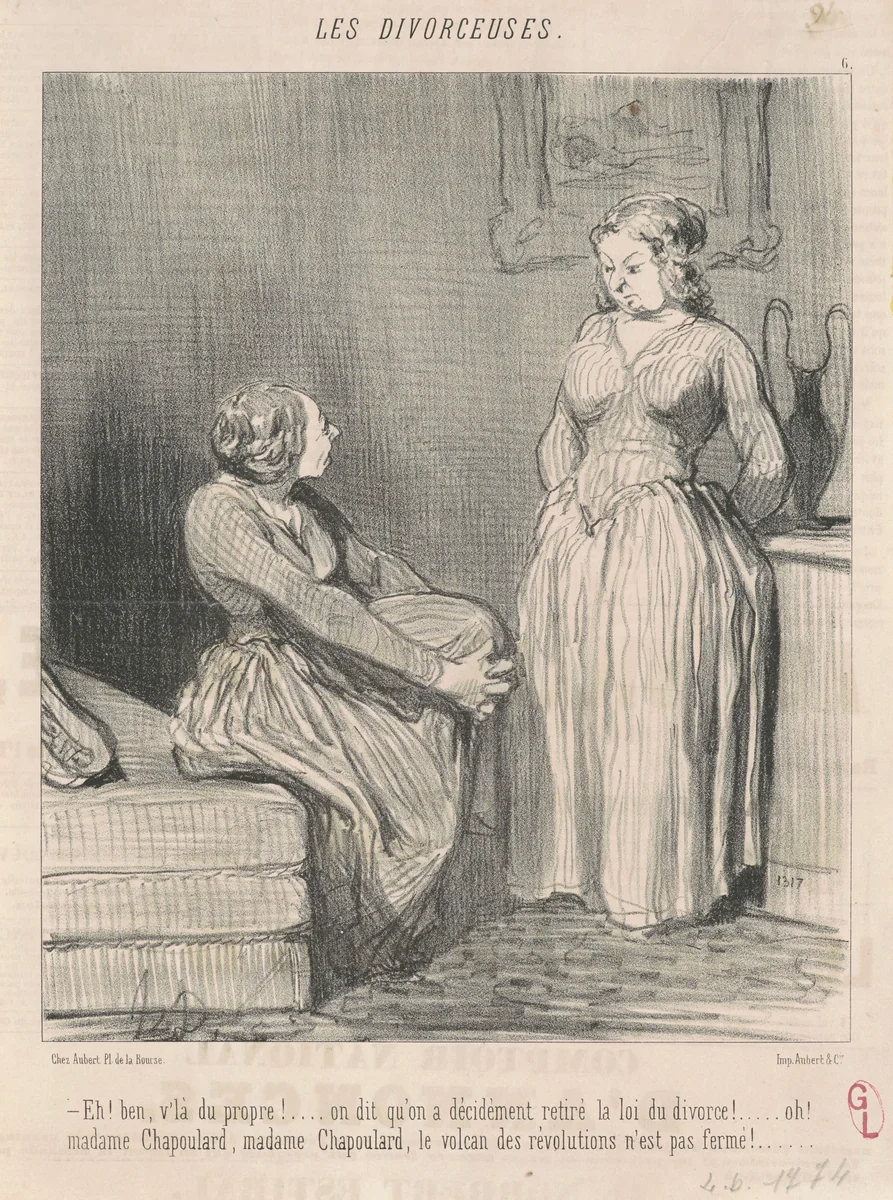 Eh! Ben, v'la du propre! ... on dit ... by Honoré Daumier, print, 1848
