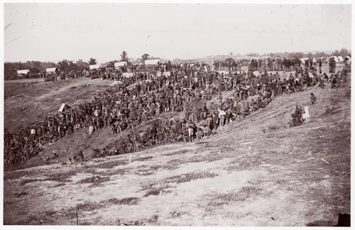 Confederate Prisoners at Belle Plain by Timothy O'Sullivan, photograph, 1863