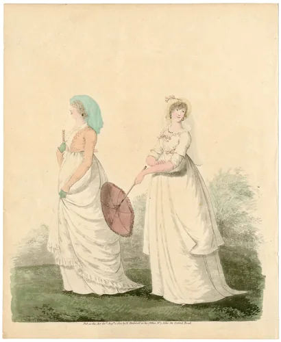 Fashion plate by Nicolaus Heideloff, artwork, 1801