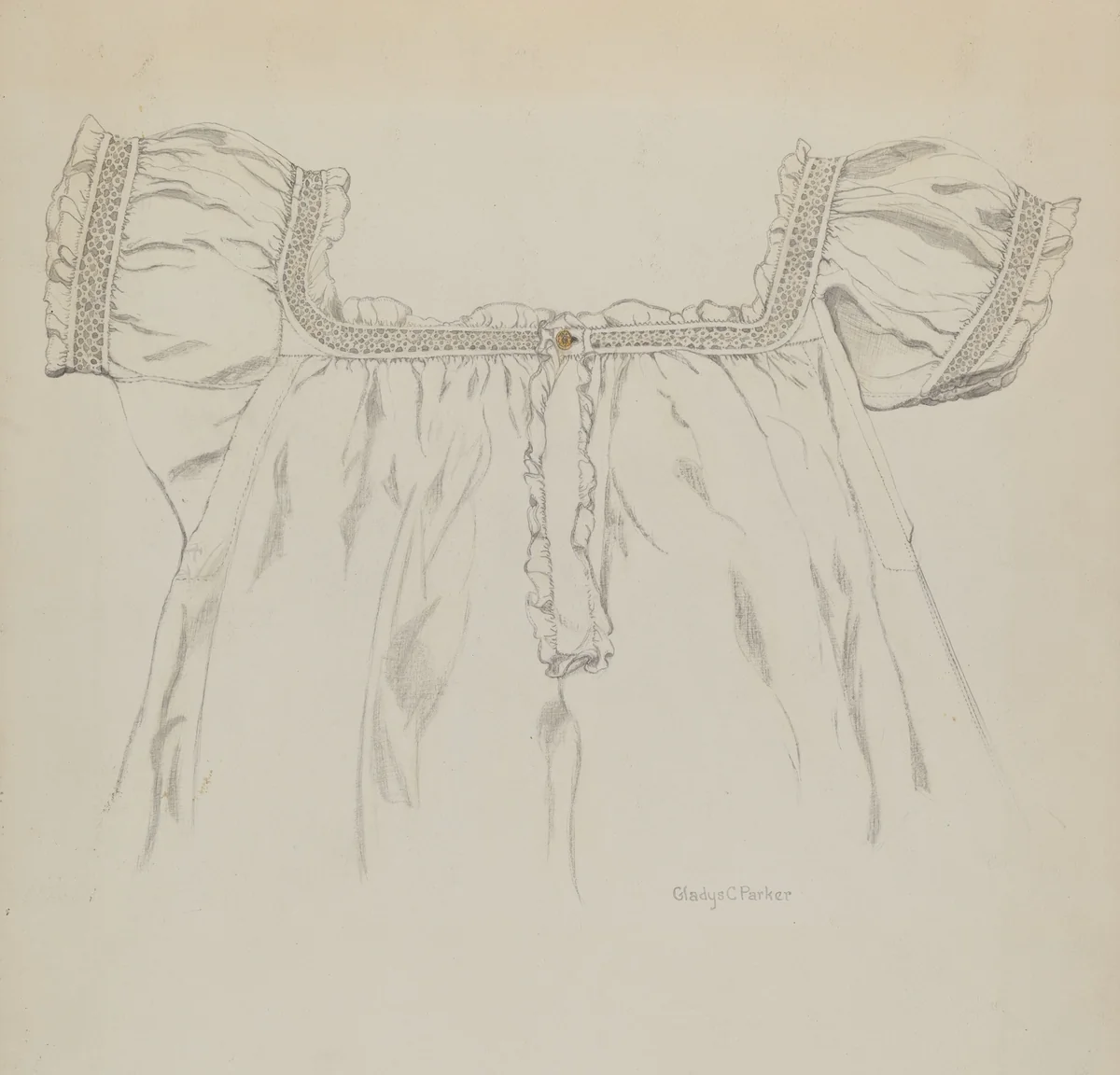 Chemise by Gladys C. Parker, index of american design, 1937