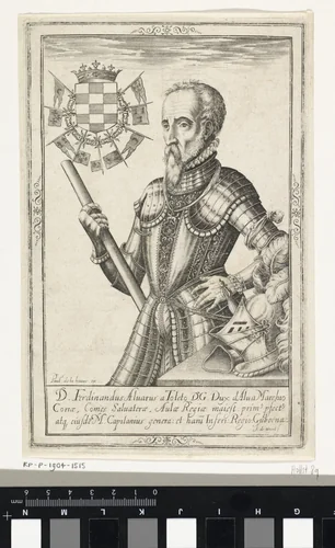Portret van Don Fernando Álvarez de Toledo by Unknown, print, 1588-1614