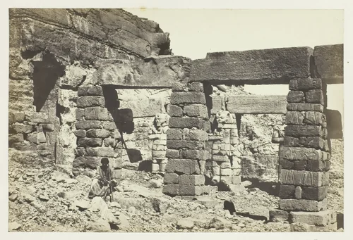 Portico of the Temple of Cerf Hossayn, Nubia by Francis Frith, photograph, 1857