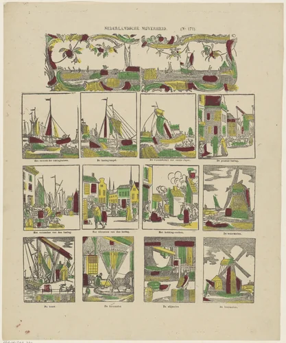 Nederlandsche nijverheid by Glenisson & Zonen, print, 1856-1900