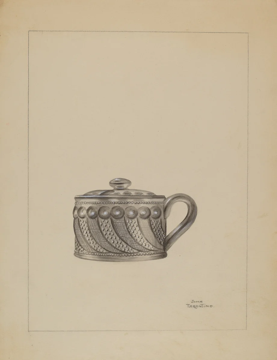 Mustard Pot by John Tarantino, index of american design, 1936