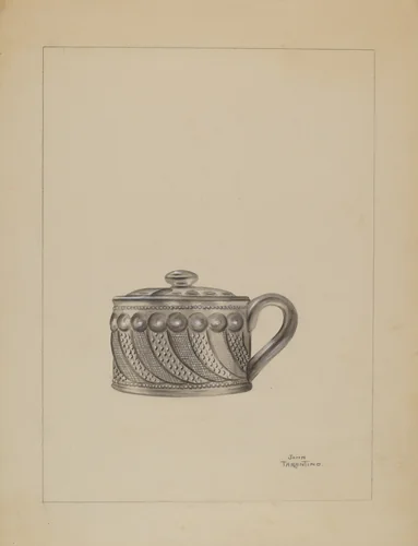 Mustard Pot by John Tarantino, index of american design, 1936