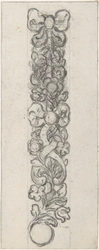 Design for a Piece of Jewelry (Bracelet?) by Hubert François Gravelot, drawing, 1725-1735