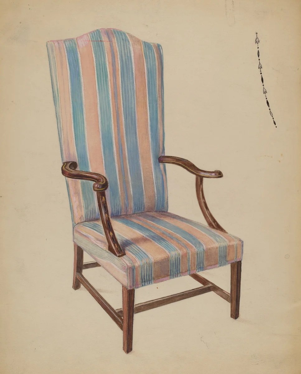Chair by Bernard Gussow, index of american design, 1936