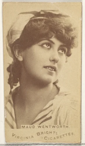 Maud Wentworth, from the Actors and Actresses series (N45, Type 1) for Virginia Brights Cigarettes by Allen & Ginter, photograph, 1885-1891
