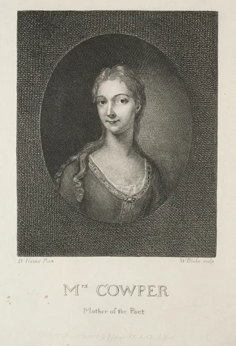 Mrs. Cowper, Mother of the Poet by William Blake, print, 1802