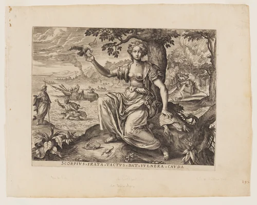 Touch, from The Five Senses by Adriaen Collaert, print, 1580-1590