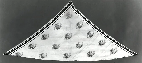 Handkerchief (One Half) by France, textile, 1840-1870