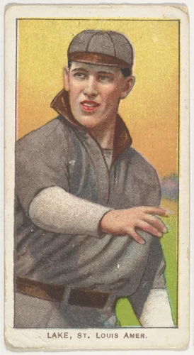 Lake, St. Louis, American League, from the White Border series (T206) for the American Tobacco Company by American Tobacco Company, print, 1909-1911