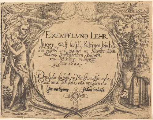 Exempel und Lehr Jetziger Welt Lauf by Andreas Bretschneider, print, 1622