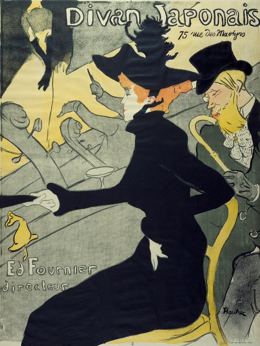 Divan Japonais by Henri de Toulouse-Lautrec, print, 1893