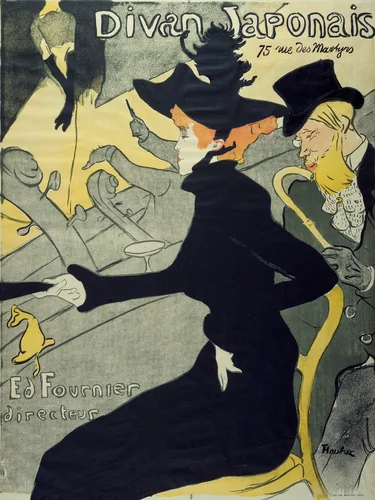 Divan Japonais by Henri de Toulouse-Lautrec, print, 1893