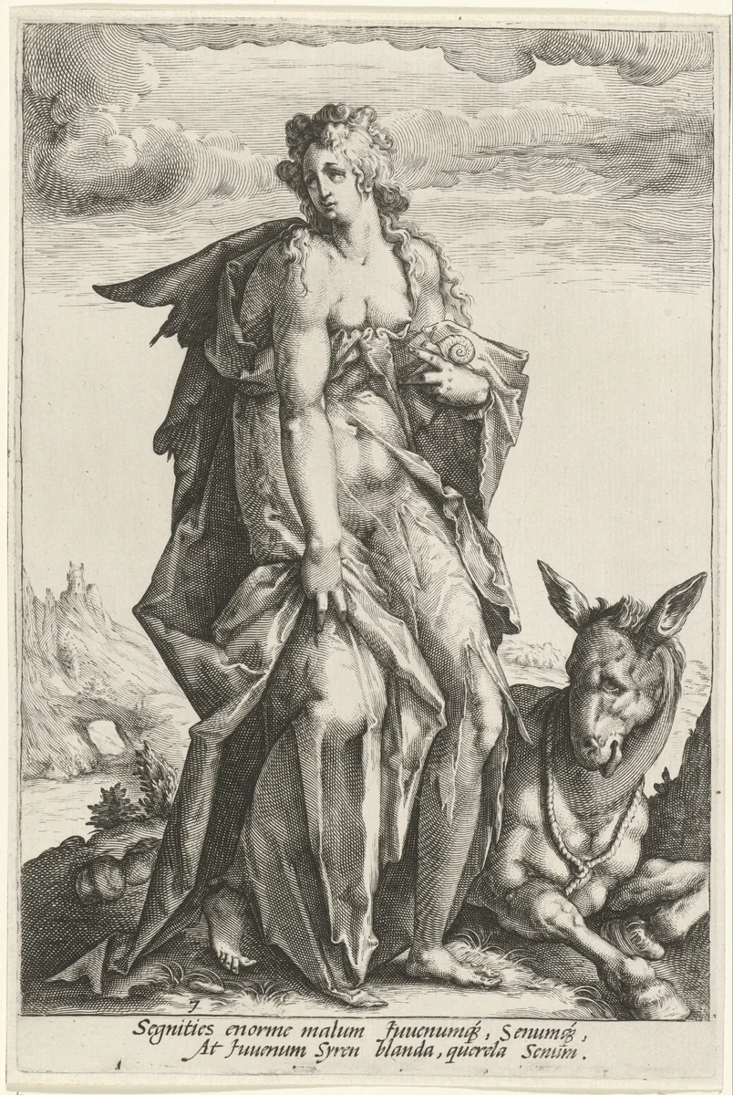 Luiheid (Acedia) by Unknown, print, 1585-1589