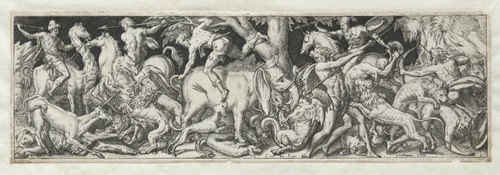 Combats and Triumphs No. 6 by Etienne Delaune, print, 1550-1572