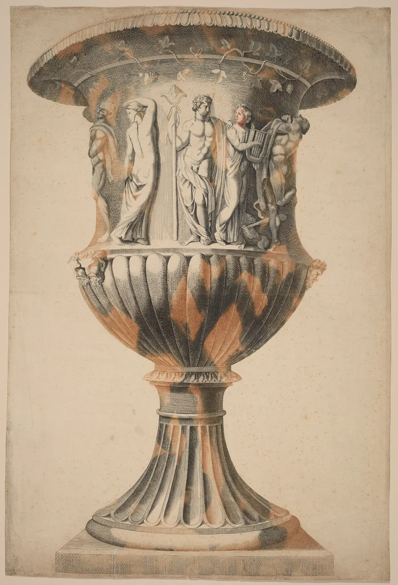 Borghese Vase by Johann Teyler; Charles Errard, print, 1685-1697