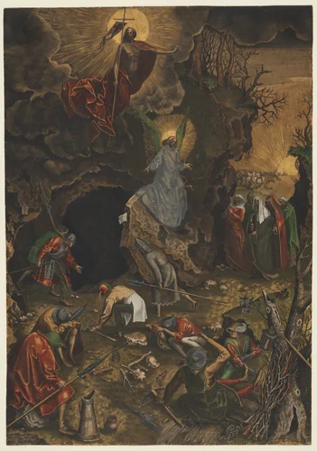 The Resurrection by Philips Galle, print, 1557-1567
