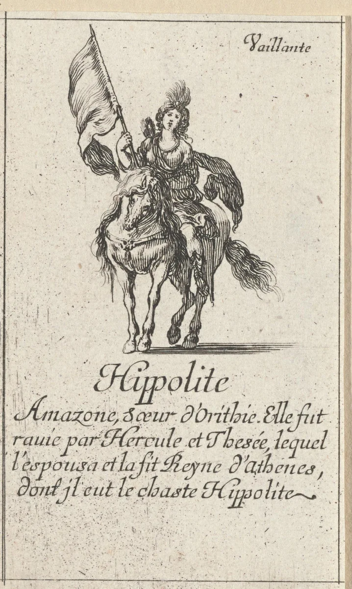 Hippolyte by Stefano della Bella, print, 1620-1664