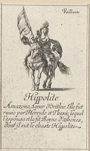 Hippolyte by Stefano della Bella, print, 1620-1664