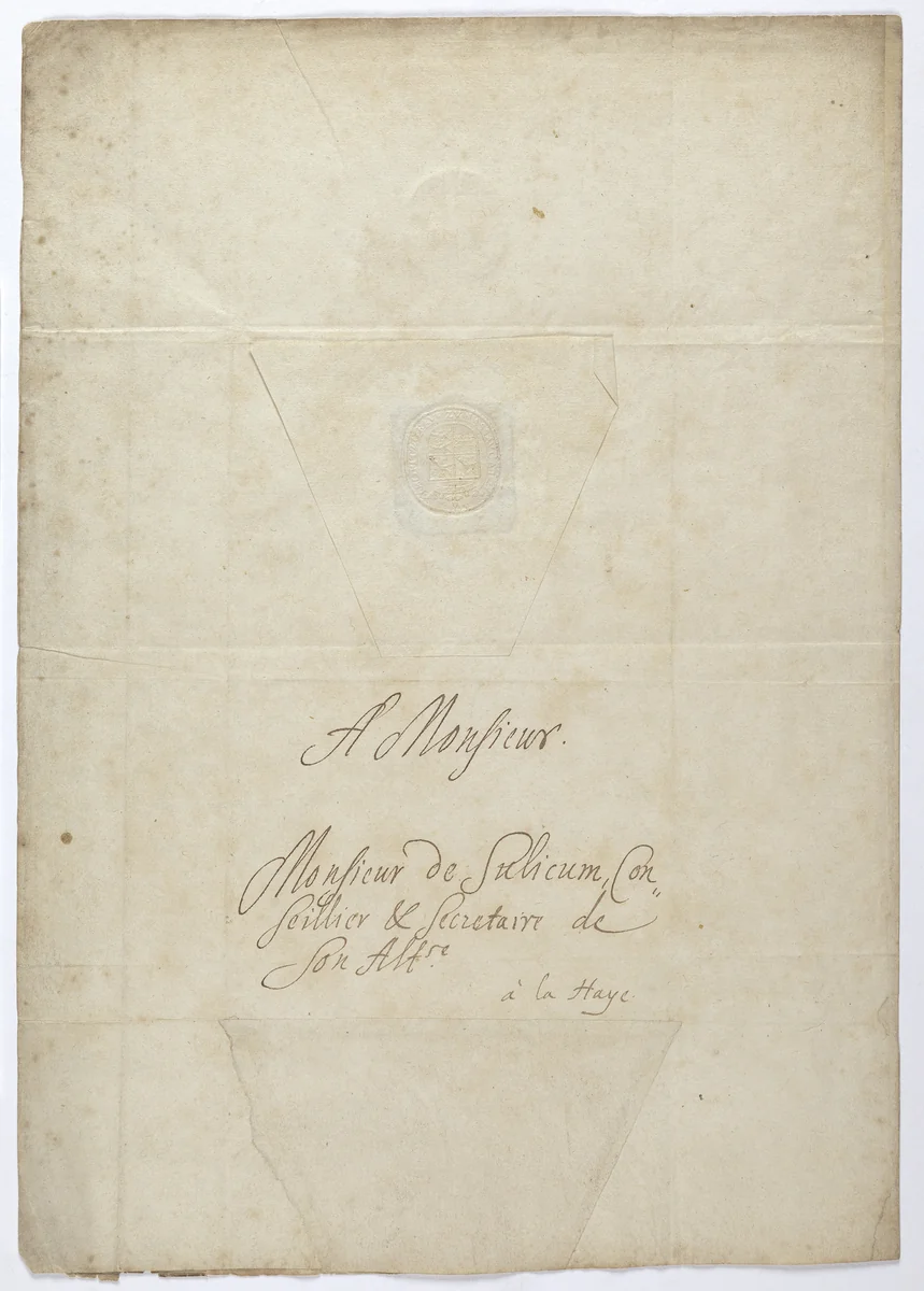 Letter from Johan Maurits to Constantijn Huygens by Johan Maurits van Nassau-Siegen, brief, 1641