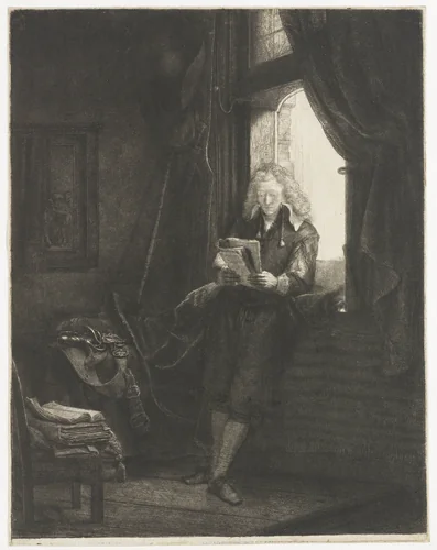 Jan Six by Rembrandt van Rijn, print, 1647