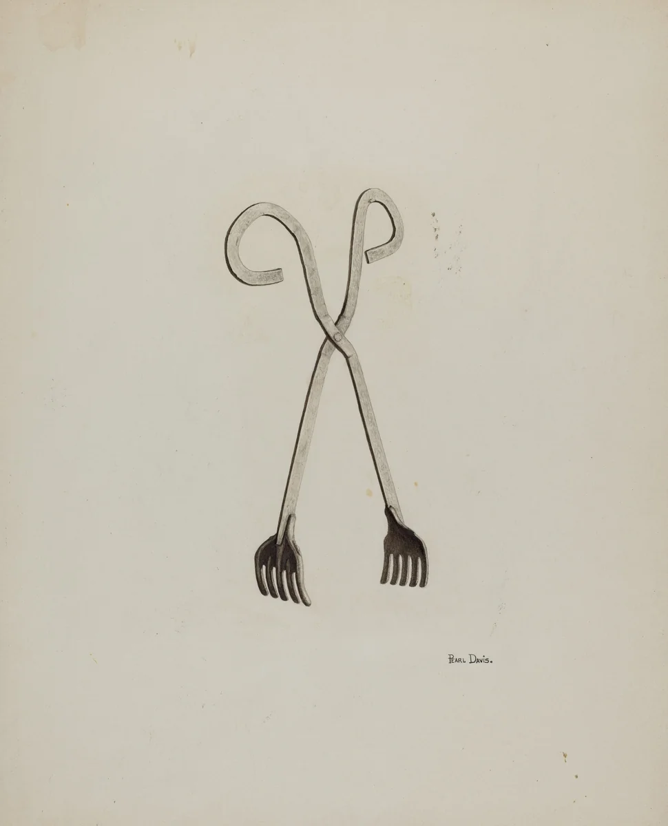 Tongs by Pearl Davis, index of american design, 1941