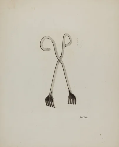 Tongs by Pearl Davis, index of american design, 1941