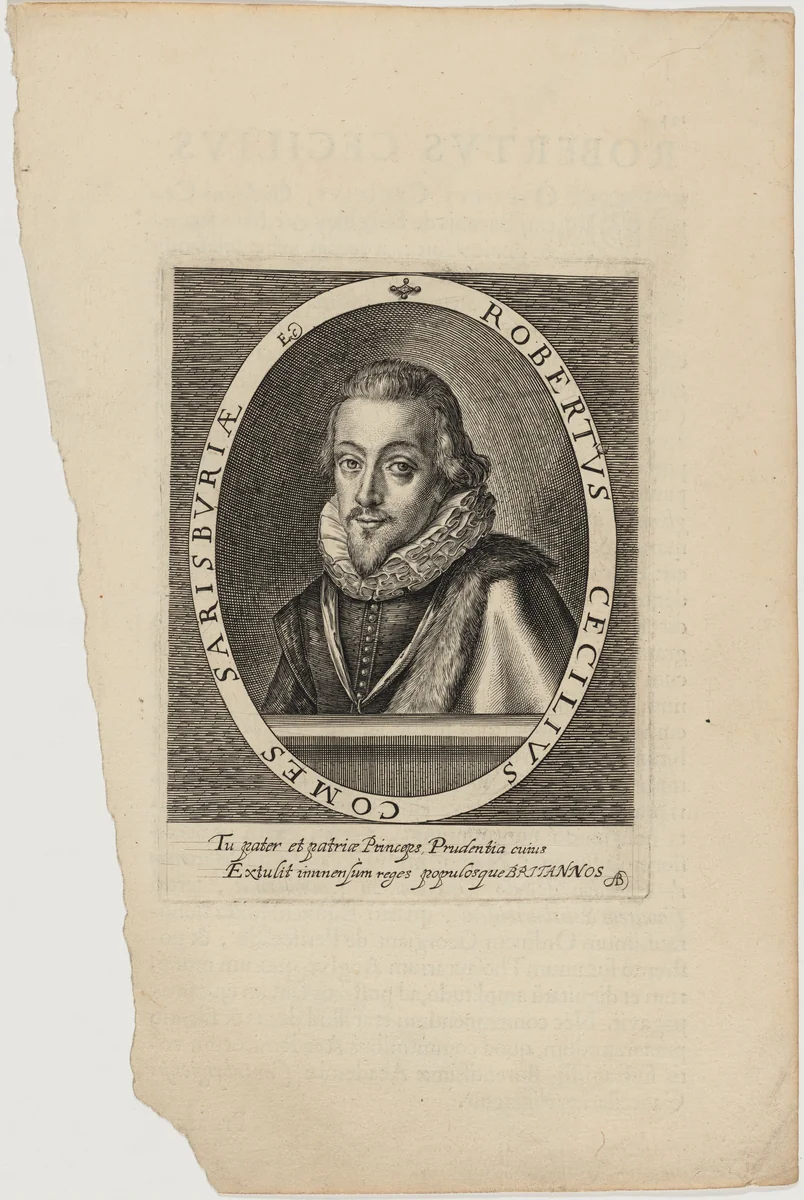 Robert Cecil, First Earl of Salisbury by Willem de Passe, print, 1620