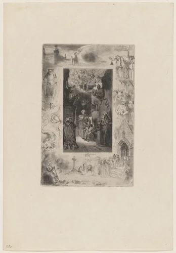 La Cure de Cucagnan by Félix-Hilaire Buhot, print, 1847-1898