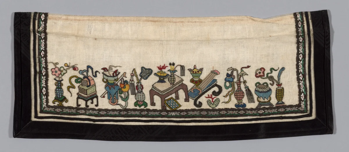 Trouser Band by Han-Chinese, textile, 1875-1900