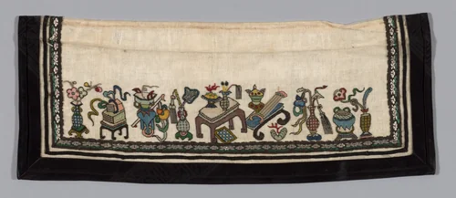 Trouser Band by Han-Chinese, textile, 1875-1900