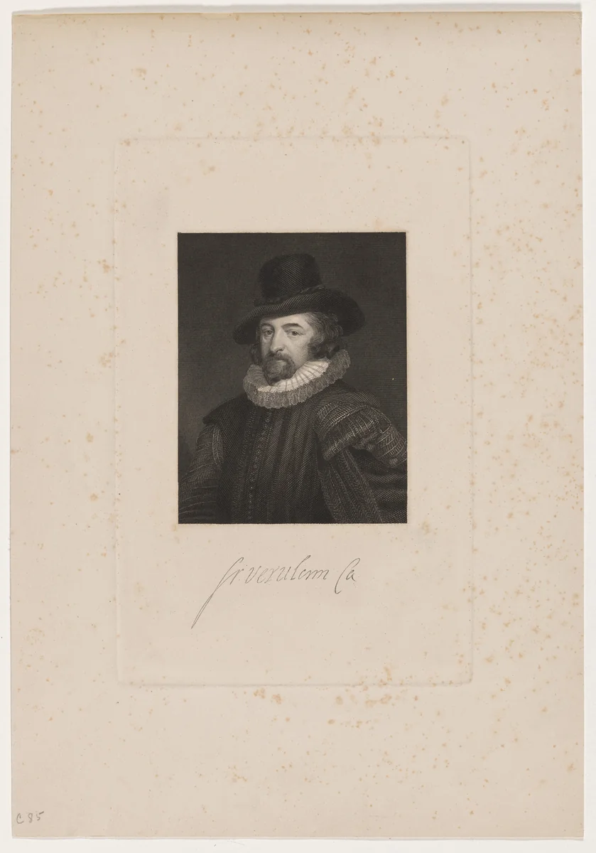 Francis Bacon, Lord Verulam by Unknown 19th Century, print, 1800-1899