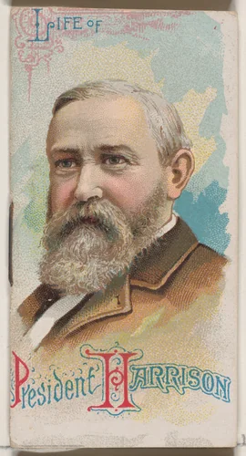 Life of President Benjamin Harrison, from the Histories of Poor Boys and Famous People series of booklets (N79) for Duke brand cigarettes by W. Duke, Sons & Co., print, 1888