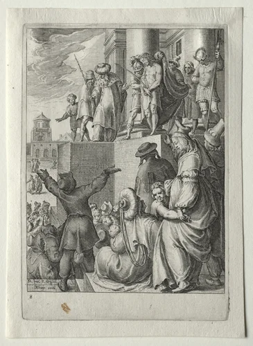 Passion Set: Ecce Homo by Zacharias Dolendo, print, 1596