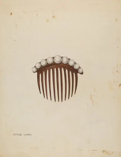 Comb by Gertrude Lemberg, index of american design, 1939