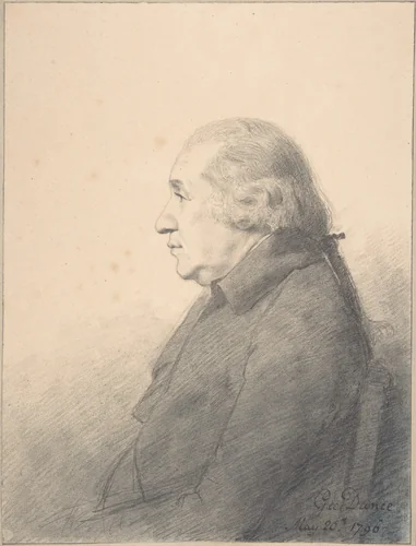 Portrait of a Man by George Dance, drawing, 1796