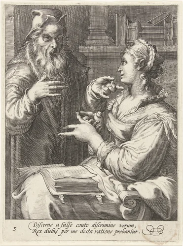 Logica by Cornelis Drebbel, print, 1587-1605